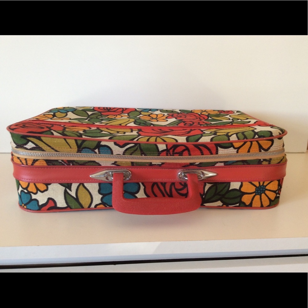 ❤️SOLD❤️Mod Retro 70’s Floral Cloth Soft Shell - Picture 3 of 16